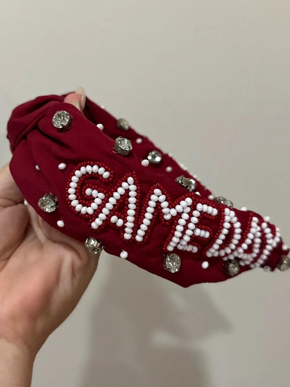 Source Unknown Red Beaded 